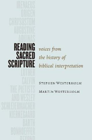 Cover of Reading Sacred Scripture