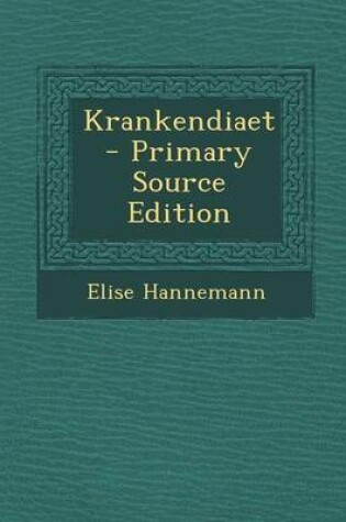 Cover of Krankendiaet - Primary Source Edition