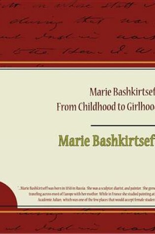 Cover of Marie Bashkirtseff (eBook)