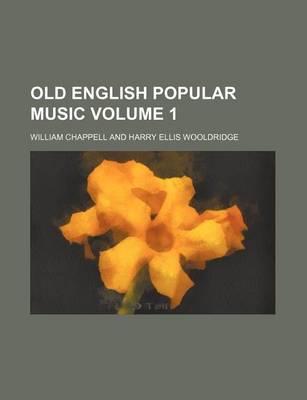 Book cover for Old English Popular Music Volume 1