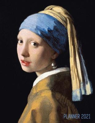 Book cover for Girl With a Pearl Earring Planner 2021