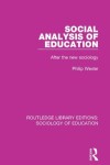 Book cover for Social Analysis of Education