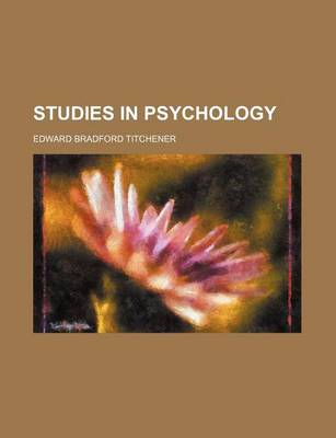 Book cover for Studies in Psychology