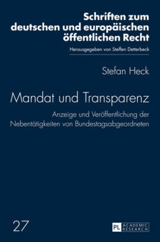 Cover of Mandat Und Transparenz