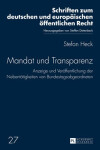 Book cover for Mandat Und Transparenz