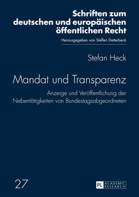 Cover of Mandat Und Transparenz