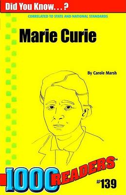 Book cover for Marie Curie, Nobel Prize Winning Scientist