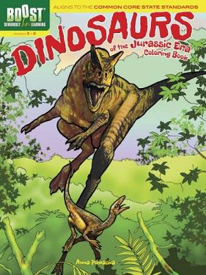 Book cover for BOOST Dinosaurs of the Jurassic Era Coloring Book