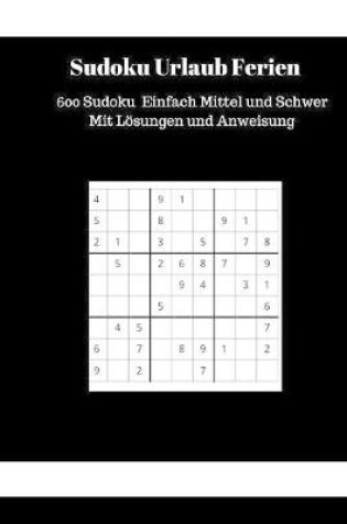 Cover of Sudoku Urlaub Ferien