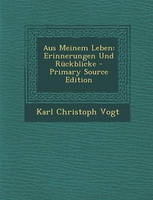 Book cover for Aus Meinem Leben