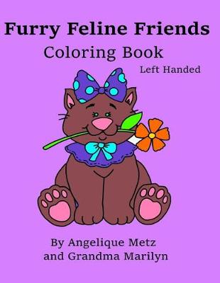 Book cover for Furry Feline Friends Coloring Book