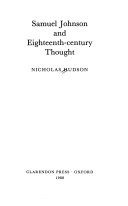 Cover of Samuel Johnson and Eighteenth-century Thought