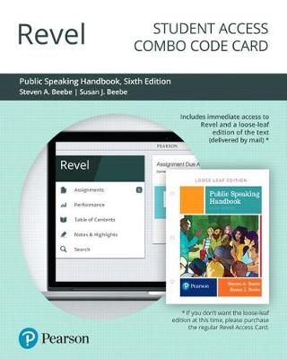 Book cover for Revel for Public Speaking Handbook -- Combo Access Card