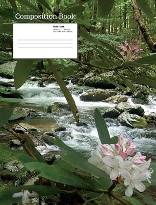 Book cover for Stream Flowers Composition Notebook, Wide Ruled