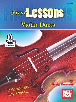 Book cover for First Lessons Violin Duets