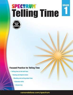Book cover for Telling Time, Grade 1