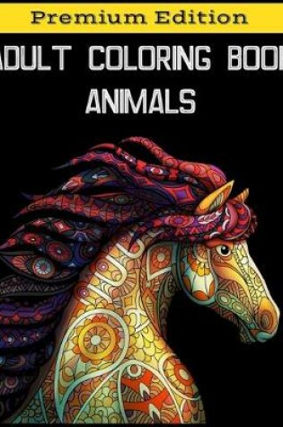 Cover of Adult Coloring Book Animals