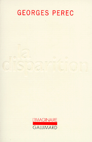 Book cover for La disparition