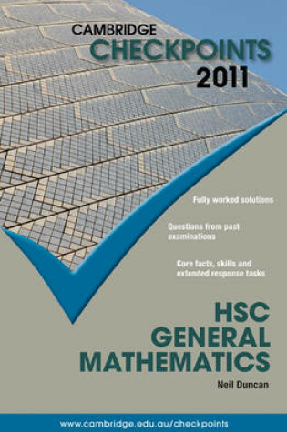 Cover of Cambridge Checkpoints HSC General Mathematics 2011