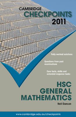 Cover of Cambridge Checkpoints HSC General Mathematics 2011