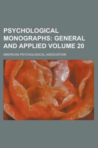 Cover of Psychological Monographs (Volume 27); General and Applied