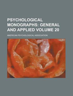 Book cover for Psychological Monographs (Volume 27); General and Applied