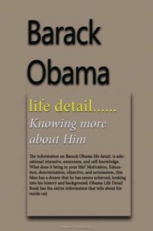 Cover of Barack Obama life detail