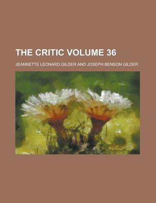 Book cover for The Critic Volume 36