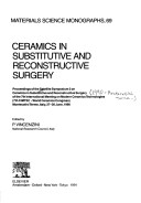 Cover of Ceramics in Substitutive and Reconstructive Surgery