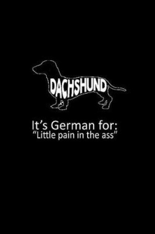 Cover of Dachshund. It's German for