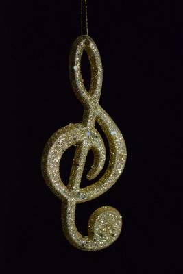 Book cover for Gold Treble Clef Music Journal