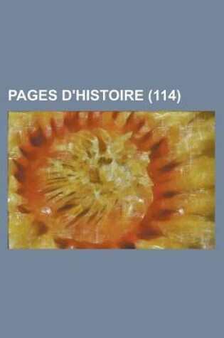 Cover of Pages D'Histoire (114)