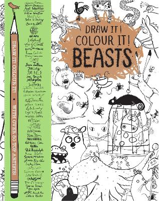Book cover for Draw it! Colour it! Beasts