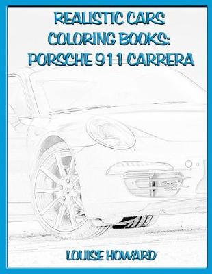 Book cover for Realistic Cars Coloring Books