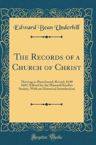 Cover of The Records of a Church of Christ