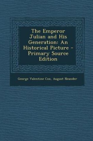 Cover of Emperor Julian and His Generation