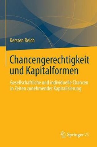 Cover of Chancengerechtigkeit und Kapitalformen