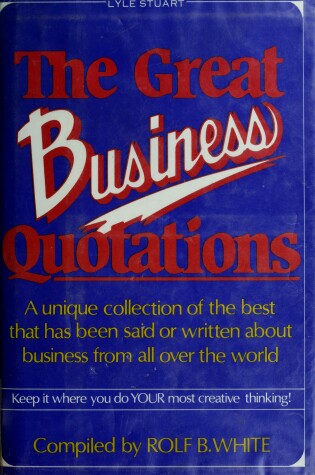 Cover of Great Business Quotations