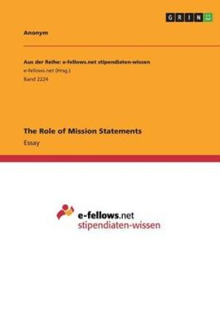 Cover of The Role of Mission Statements