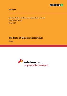 Book cover for The Role of Mission Statements