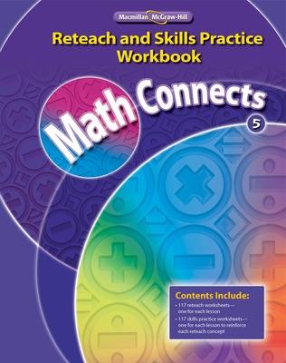 Cover of Math Concepts Grade 5, Reteach and Skills Practice Workbook