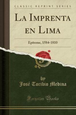 Cover of La Imprenta En Lima