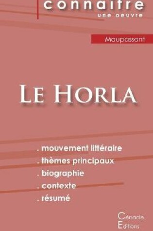 Cover of Fiche de lecture Le Horla de Maupassant (analyse litteraire de reference et resume complet)