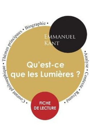 Cover of Fiche de lecture Qu'est-ce que les Lumieres ? (Etude integrale)