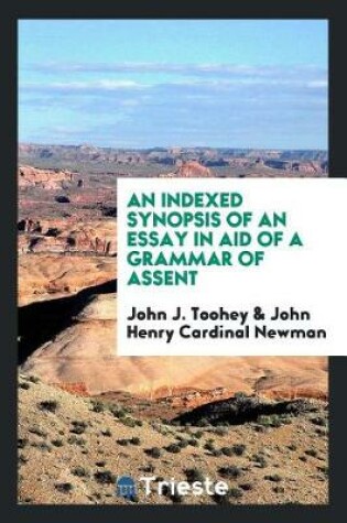 Cover of An Indexed Synopsis of an Essay in Aid of a Grammar of Assent