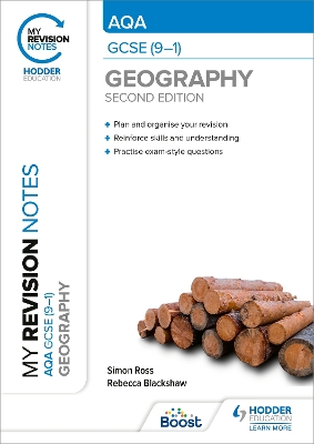 Book cover for My Revision Notes: AQA GCSE (9-1) Geography Second Edition