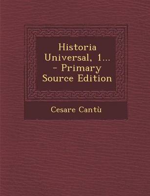 Book cover for Historia Universal, 1...