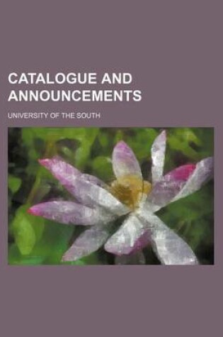 Cover of Catalogue and Announcements