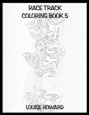 Book cover for Race Track Coloring book 5