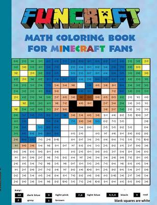 Book cover for Funcraft - Math Coloring Book for Minecraft Fans